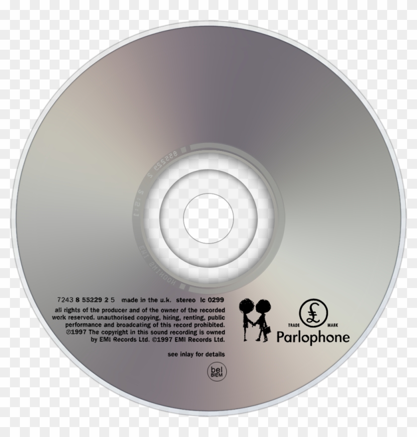 Compact Cd, Dvd Disk Png Image - Radiohead Ok Computer Disc Clipart #52781