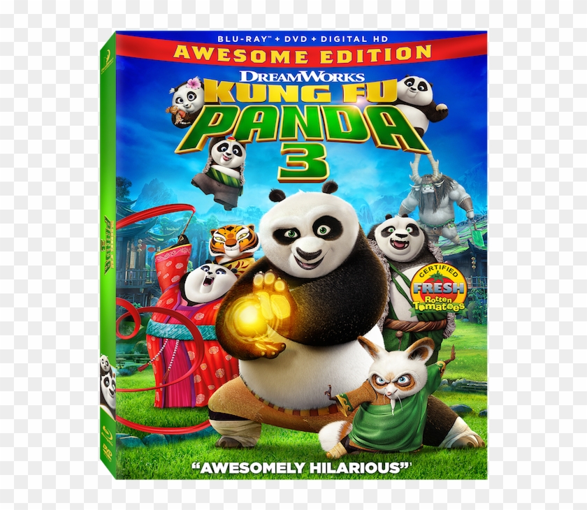 Kung Fu Panda 3 Awesome Edition Dvd - Kung Fu Panda 3 Movie Collection Blu Ray Clipart #52987