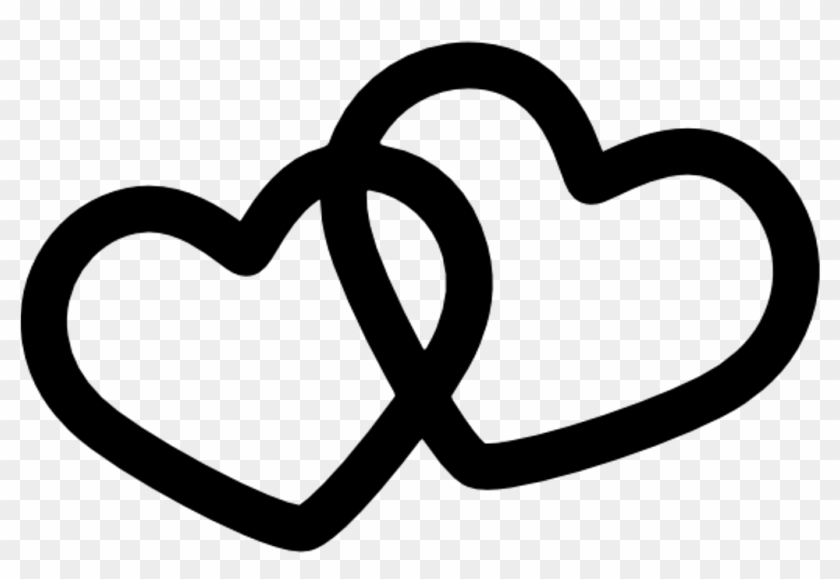 Black Sticker - Сердце Силуэт Clipart #53229