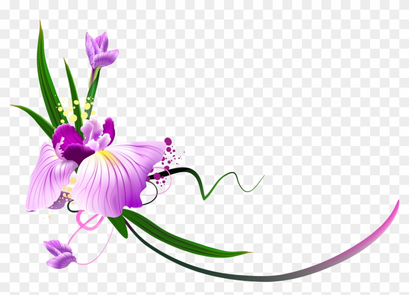 Flowers Clip Art Border Png Transparent Png