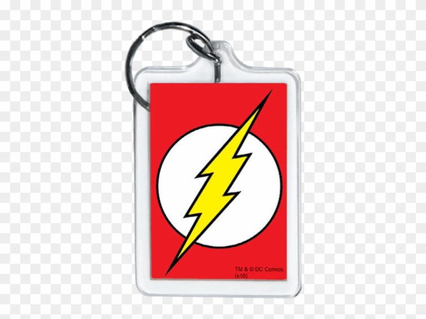 Flash Logo Keychain - Flash Logo Cupcake Topper Clipart