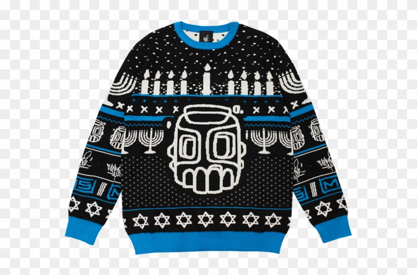 Line Sketch Hanukkah Knit Sweater - Sweater Clipart