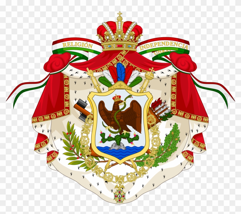 Open - Emperor Of Mexico Coat Of Arms Clipart