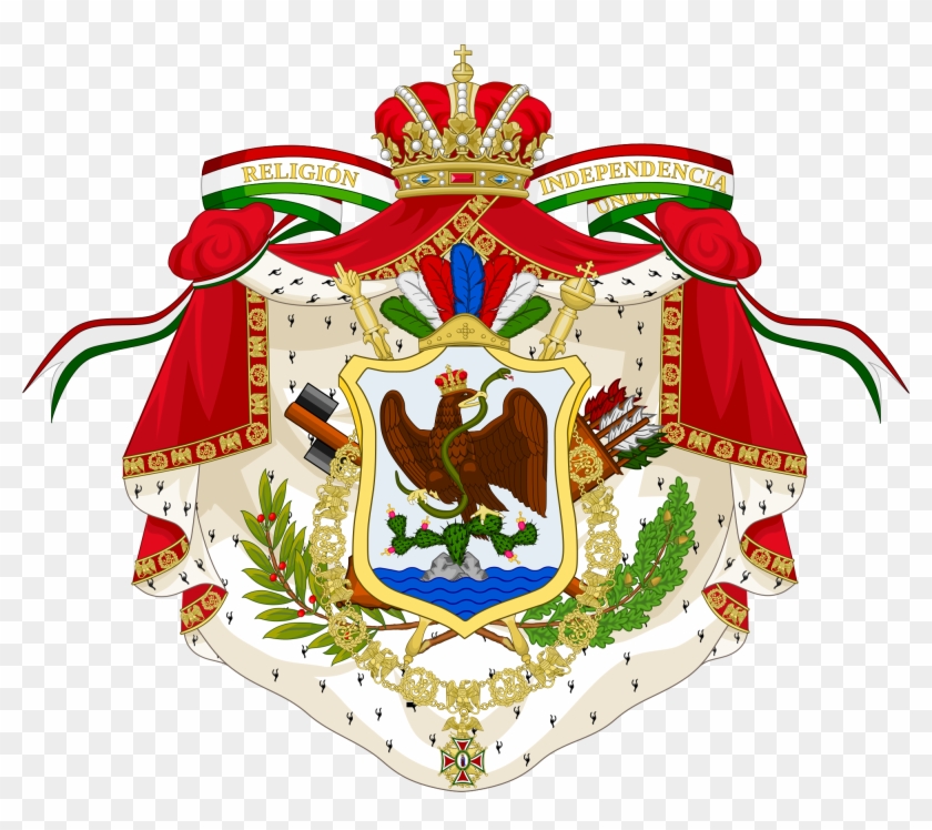 Open - Emperor Of Mexico Coat Of Arms Clipart #53753