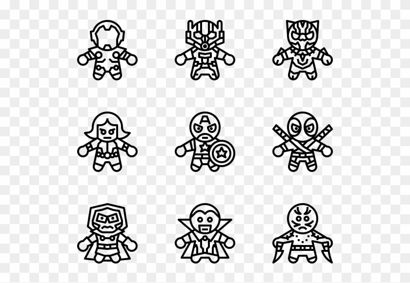 Superhero Avatars Clipart