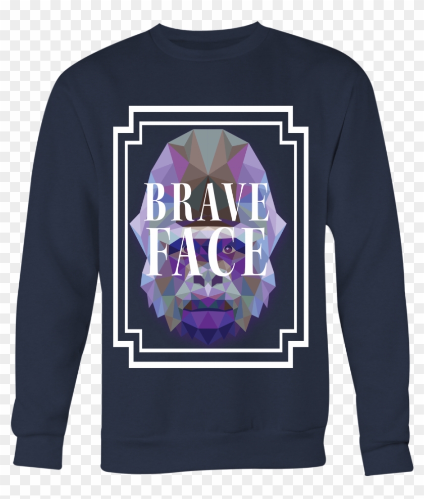 Brave Face Sweater Clipart #53923