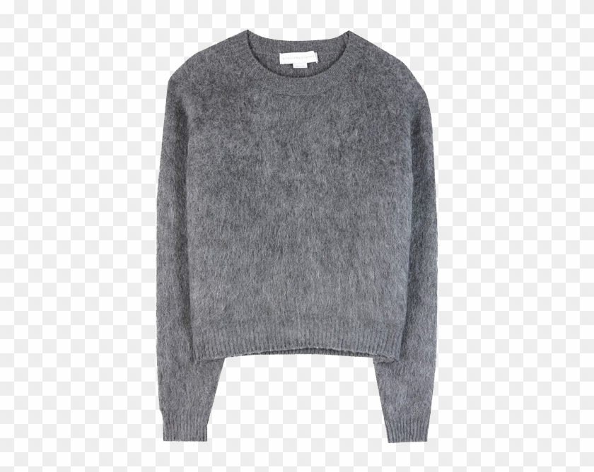 Gray Stella Mccartney Wool-blend Sweater - Grey Wool Sweater Png Clipart #54229