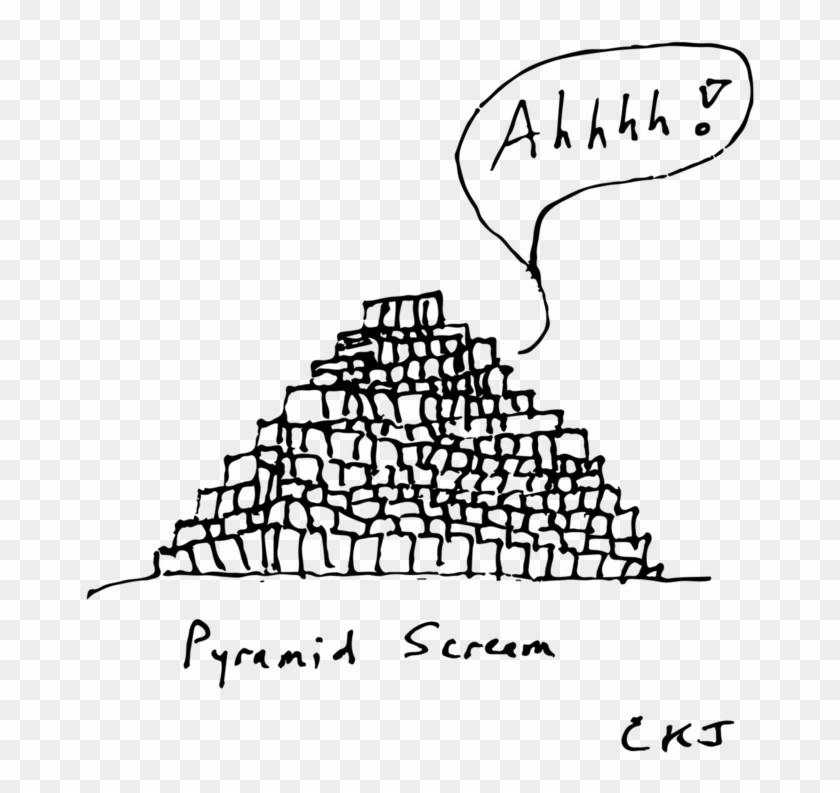 "pyramid Scream" Women's Tee Colin Jost - Illustration Clipart #54281