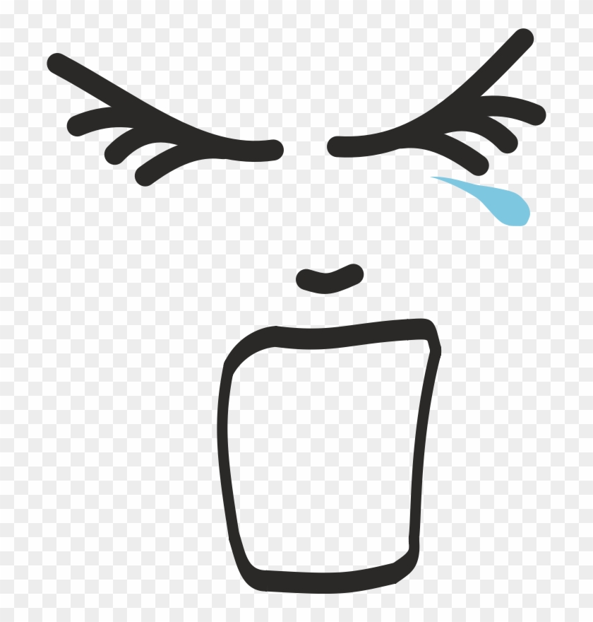 Medium Image - Screaming In Pain Face Cartoon Clipart #54618