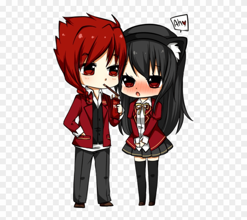 Free Png Download Chibi Boy And Girl Holding Hands - Anime Chibi Boy Girl Clipart #54697