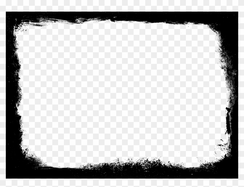 8 Grunge Frame Png Vol 2 Onlygfx Com - Monochrome Clipart #54880