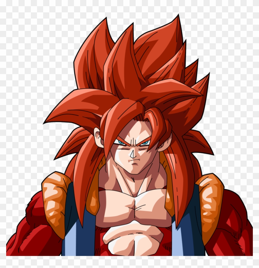 Ssj Red Hair Png Ssj4 Dragon Ball Z Gogeta Clipart #54907