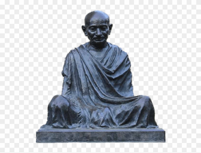 Mahatma Gandhi Sitting Statue - Statue Clipart