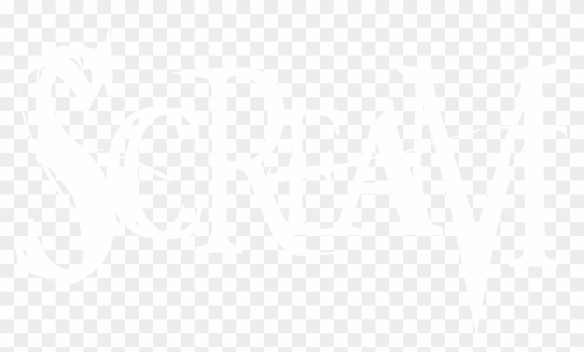 Scream Logo Black And White - Johns Hopkins Logo White Clipart