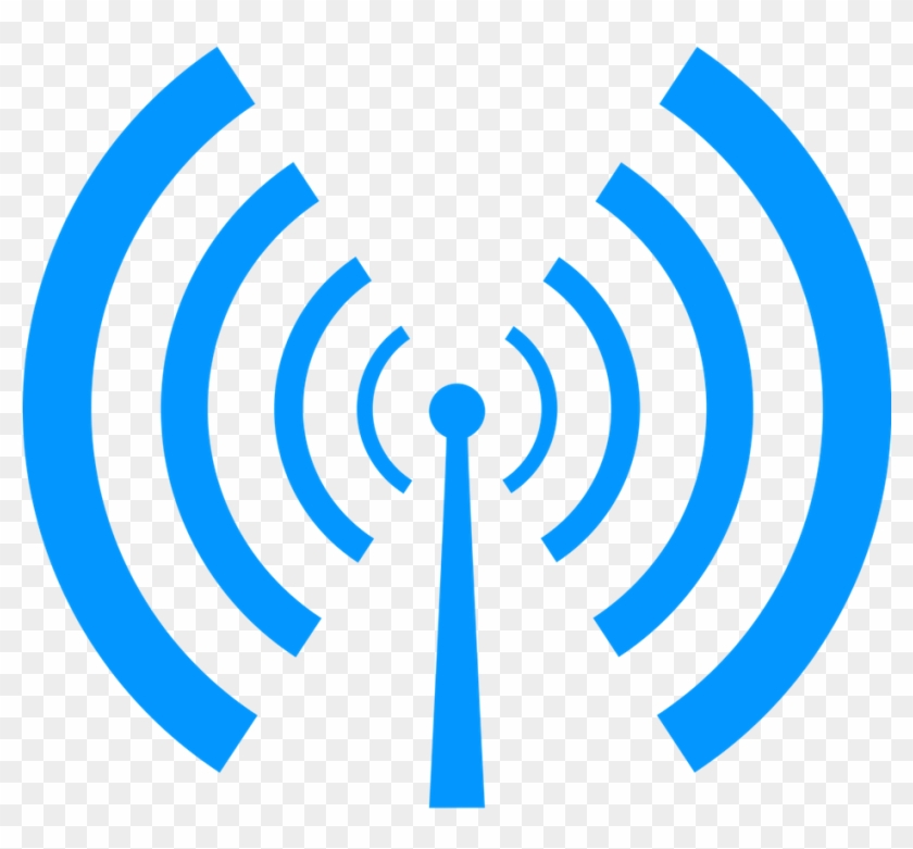 National Broadcast Icon - Radio Waves Used Clipart #55297