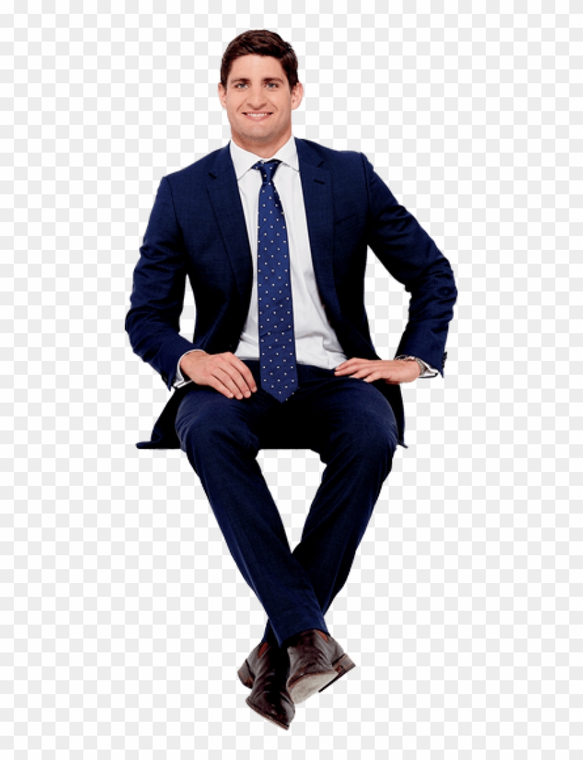 Sitting Man Png Free Download - Formal Man Sitting Png Clipart