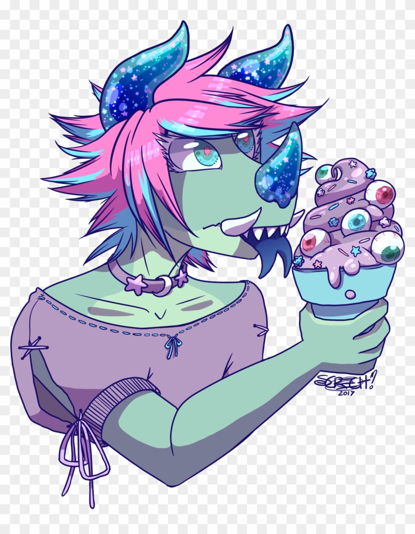 Eye Scream - Cartoon Clipart