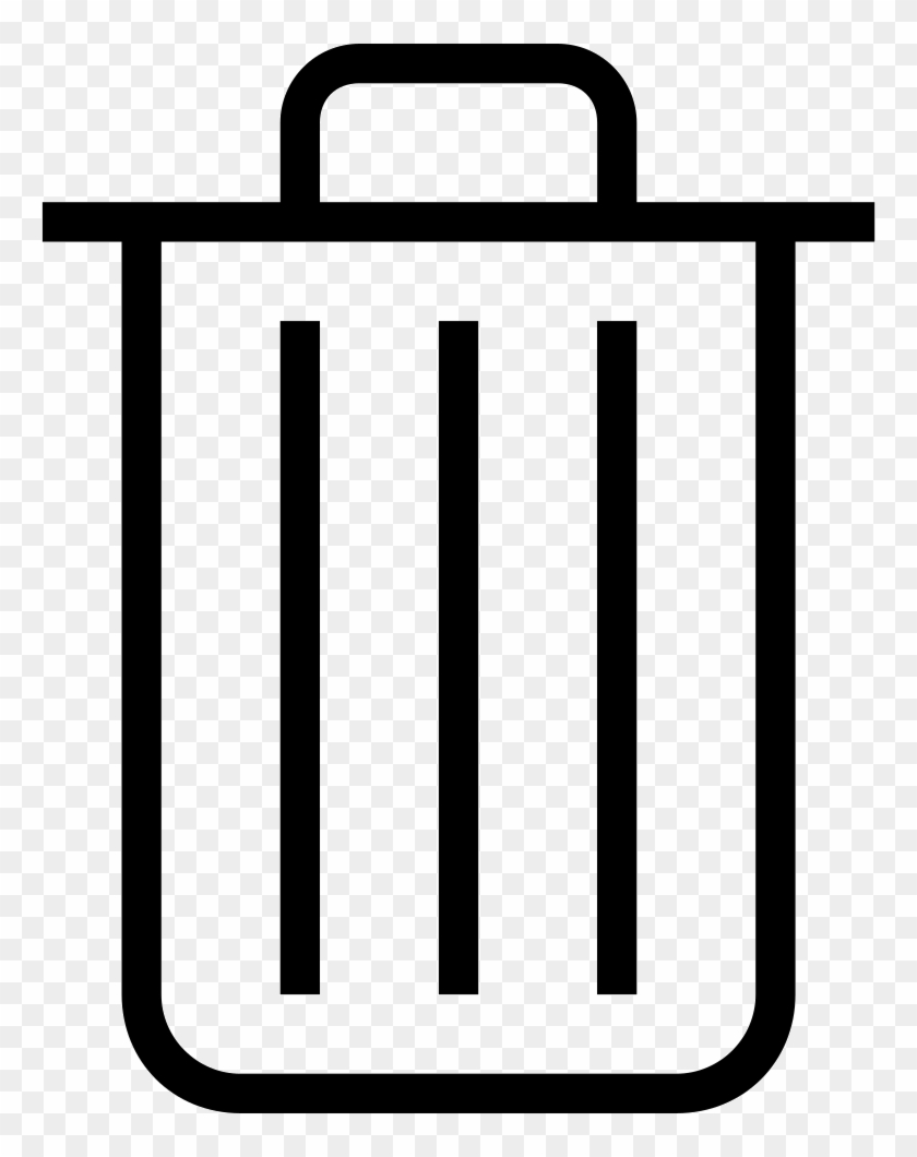 Png File Svg - Trash Can Outline Png Clipart