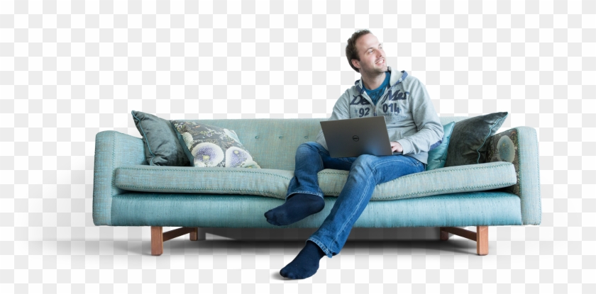 2692 X 1300 35 - People Sitting On Couch Png Clipart #55966