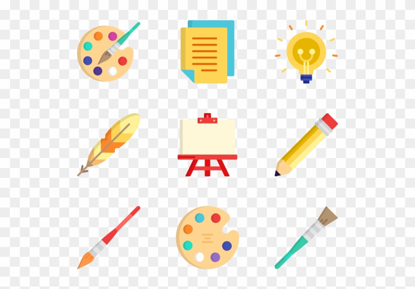 Painting Tools - Brush Icon Vector Png Clipart #56041