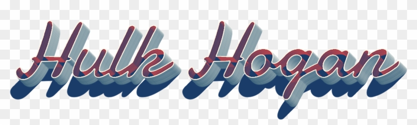 Hulk Hogan 3d Letter Png Name - Calligraphy Clipart