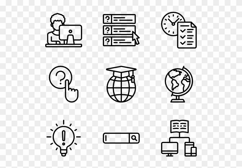 E-learning - Manufacturing Icons Clipart #56134