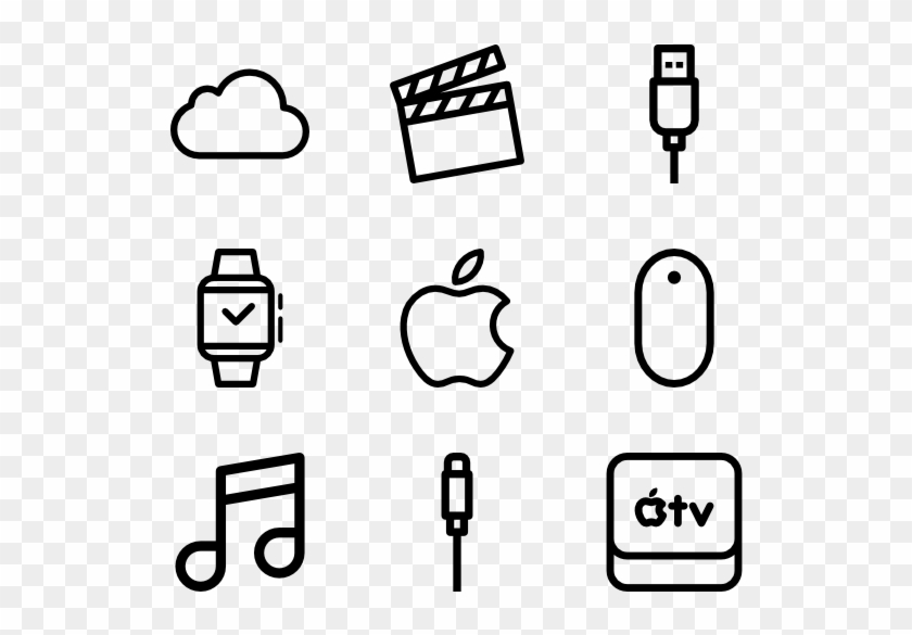 Apple Devices - Interface Icons Clipart #56420