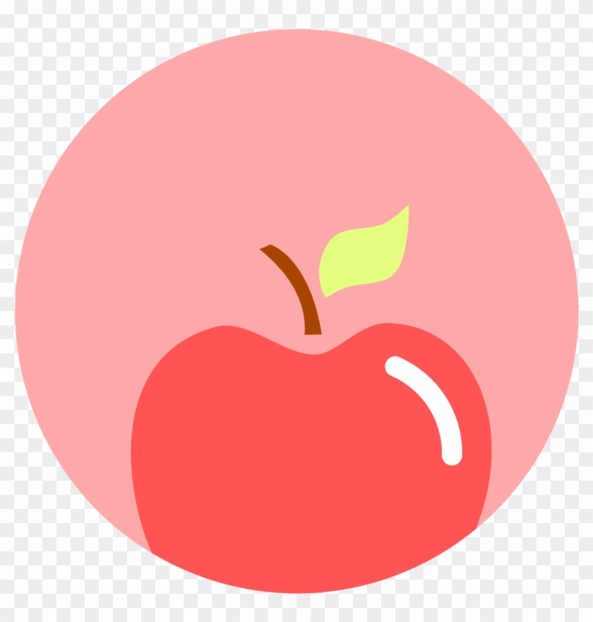 Apple Icon - Circle With A Line Through Clipart