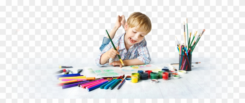 Bigstock Child Painting With Color Brus 62562146 Sm2 - Imaginative Child Clipart #56564