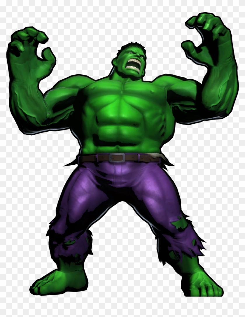 Hulk With Purple Pants , Png Download - Marvel Vs Capcom 3 Hulk Clipart #56613