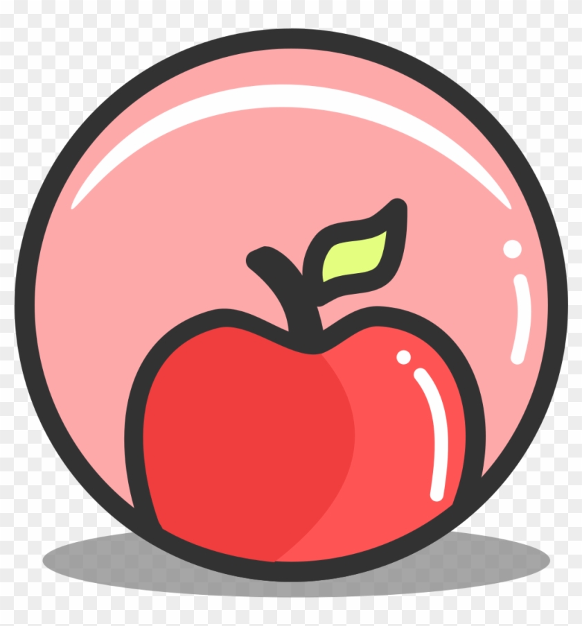 Button Apple Icon - Health & Nutrition Png Icon Clipart