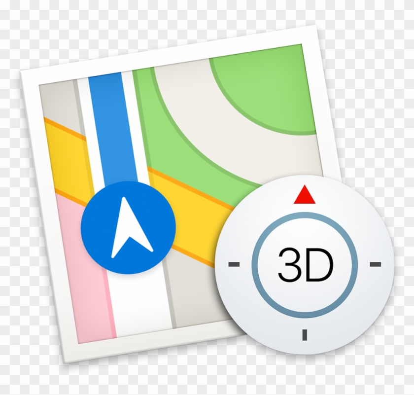 Apple Maps Icon- Macos - Maps Icon Mac Clipart #56678