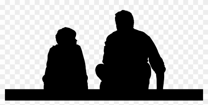 This Free Icons Png Design Of Father And Son Sitting Clipart