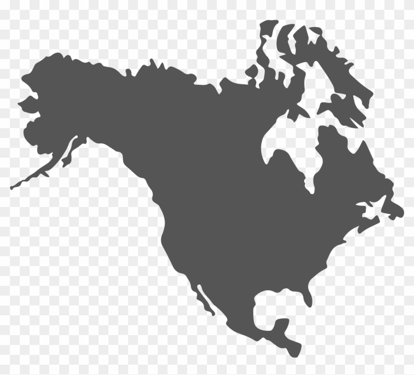 Us And Canada Map Png Clipart #57113