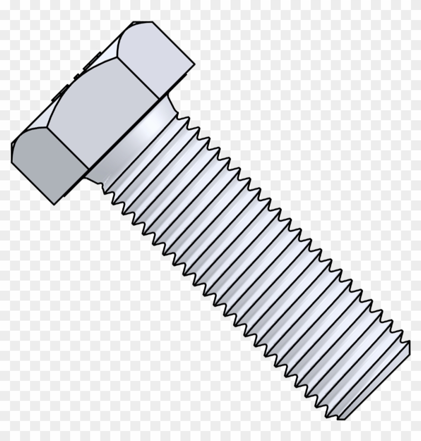 Tap Bolt, Zinc Plated - M16 Thread Clipart