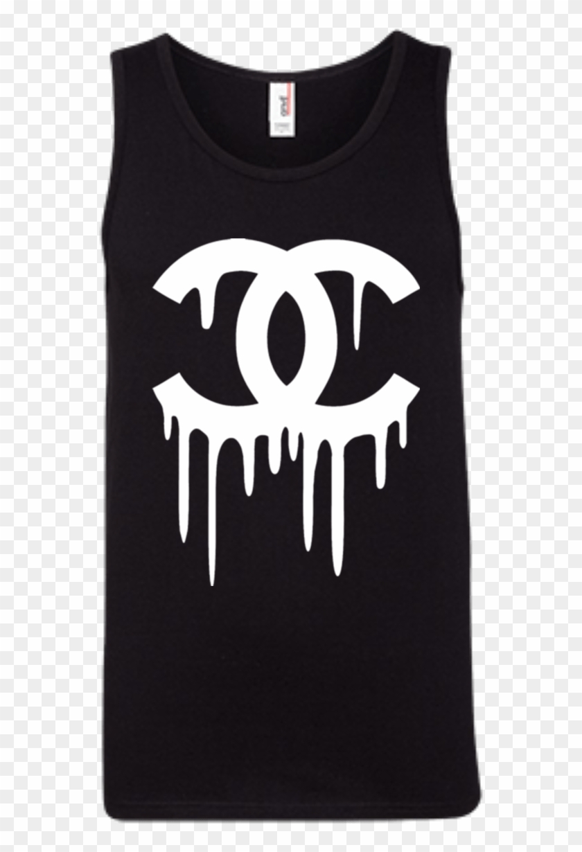 Tt0081 Chanel Logo Tank Top - T Shirt Chanel Clipart