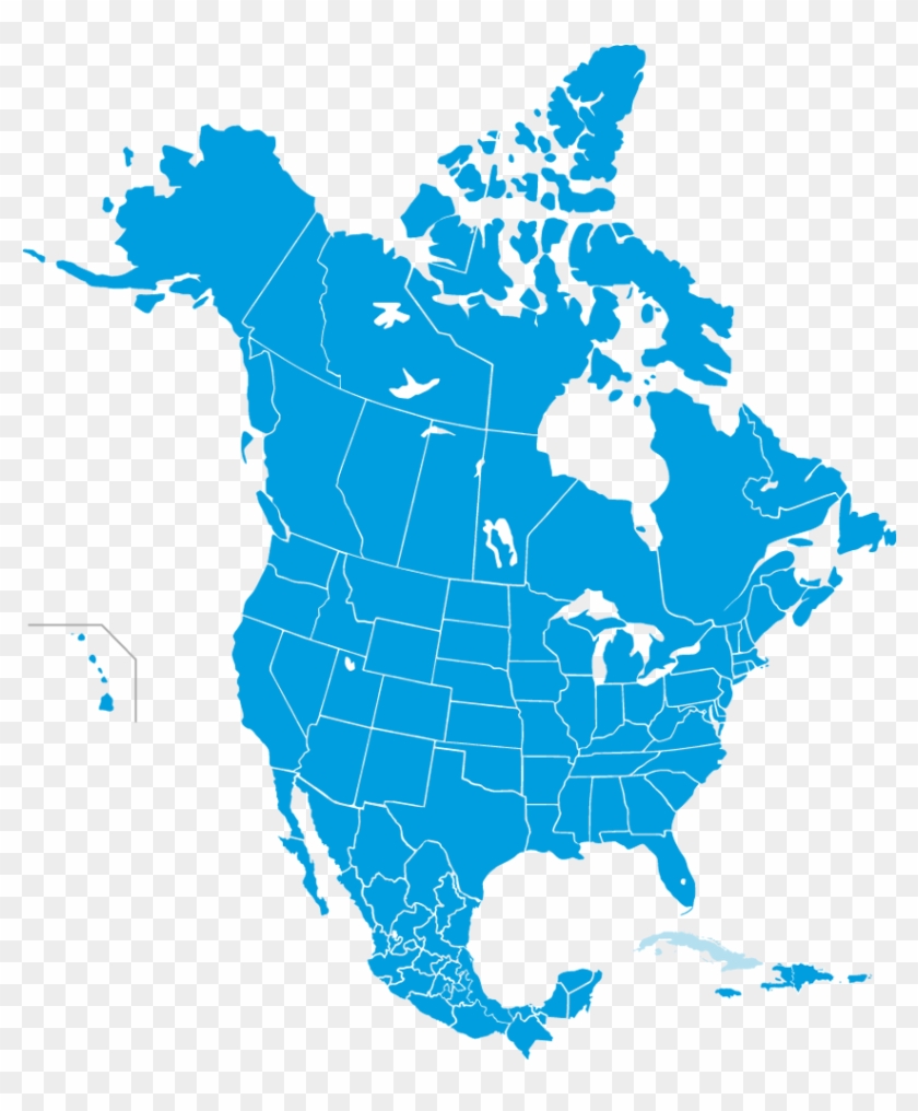 Come Meet Us - Map Of North America 2018 Clipart