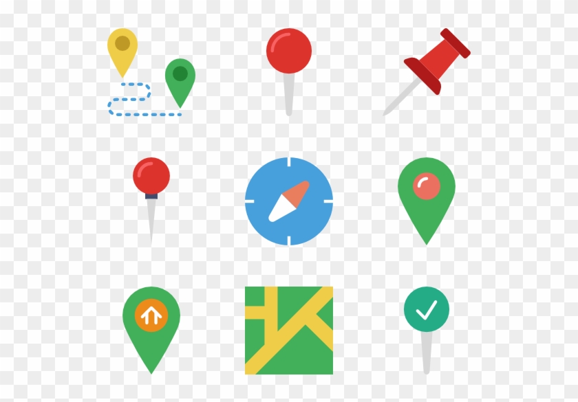 Pins And Locations - Location Icon Clipart #57731