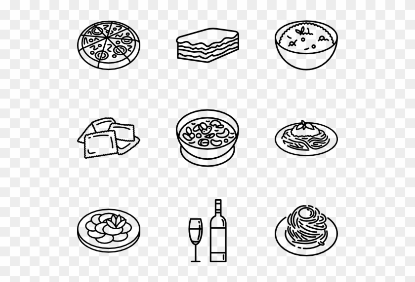 Italian Food - Icon Food Vector Png Clipart #58290