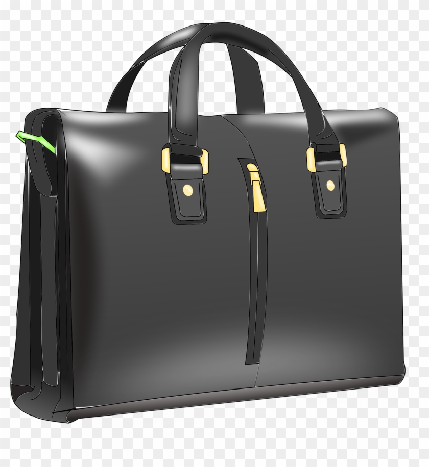 Leather Clipart Office Bag - Leather Handbag Clipart - Png Download