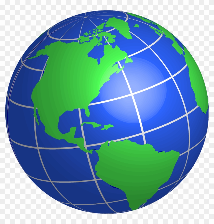 Globe Clipart Transparent Background - Png Download