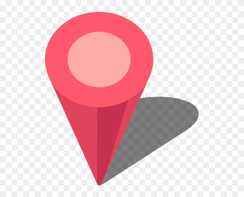Simple Location Map Pin Icon3 Pink Free Vector Data - Pin Pink Icon Vector Clipart #58355