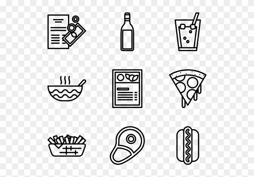 Food And Drinks - Food And Drink Icon Png Clipart #58378