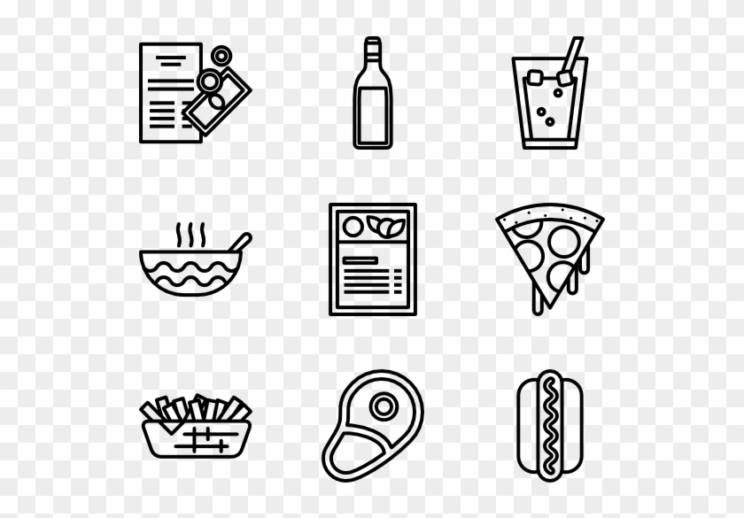 Food And Drinks - Food And Drink Icon Png Clipart