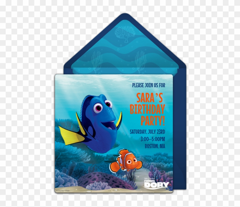 Finding Dory Online Invitation - Garibaldi (fish) Clipart #58410