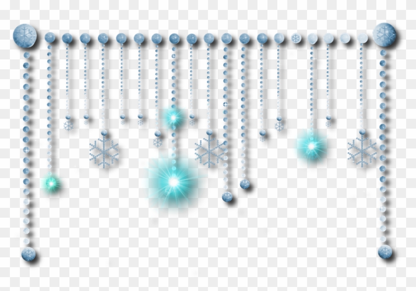 Snow Border Png - Snowflake Design Line Border Clipart