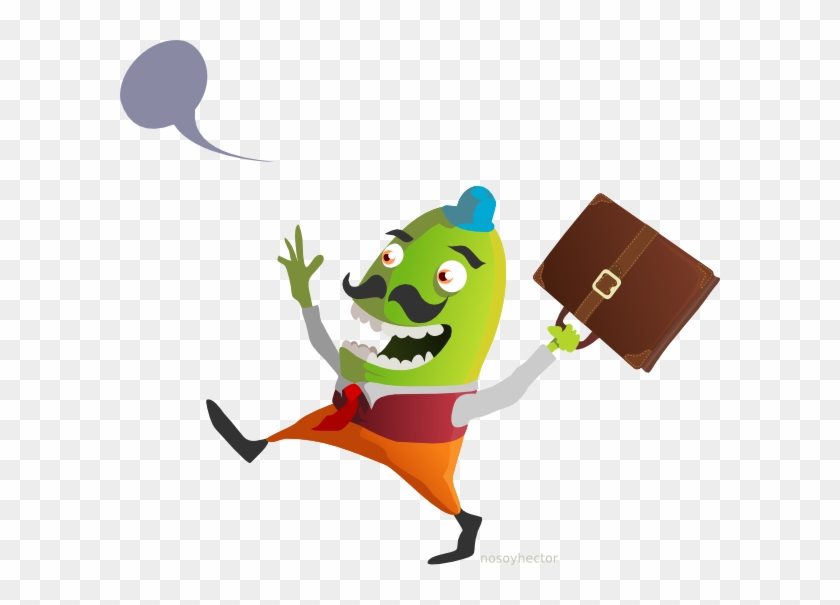 Funny Man Carrying Briefcase Svg Clip Arts 600 X 525 - Png Download