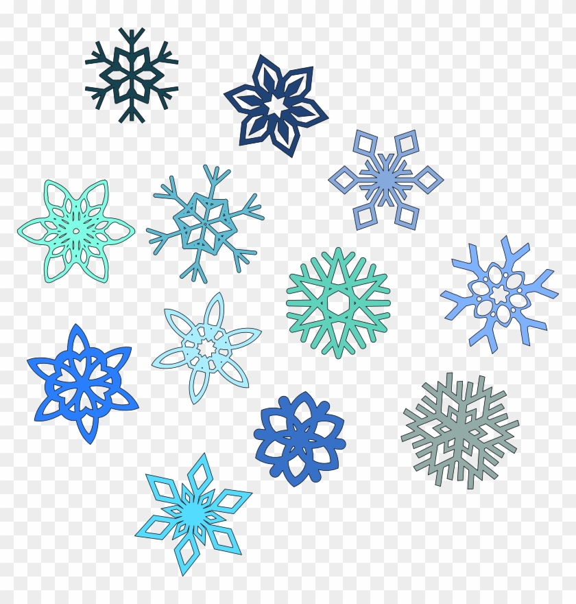 Snow Border Clipart - Transparent Background Snowflake Clipart - Png Download #58834