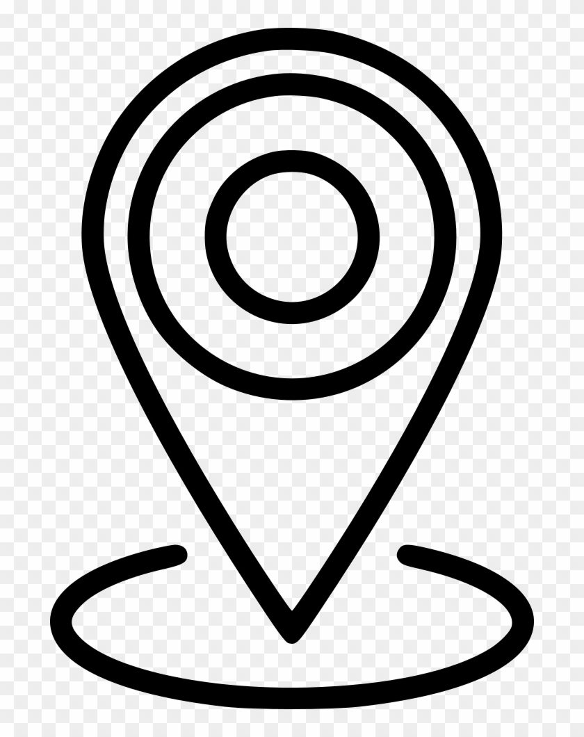 Earth Location Map World Navigation Pin Marker Svg - Location Pin Map Icon Png White Clipart #58878