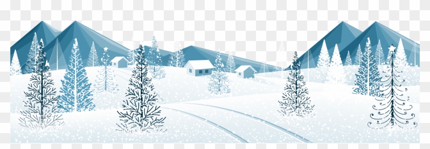 Winter Ground With Trees - Winter Trees Png Transparent Clipart #59024